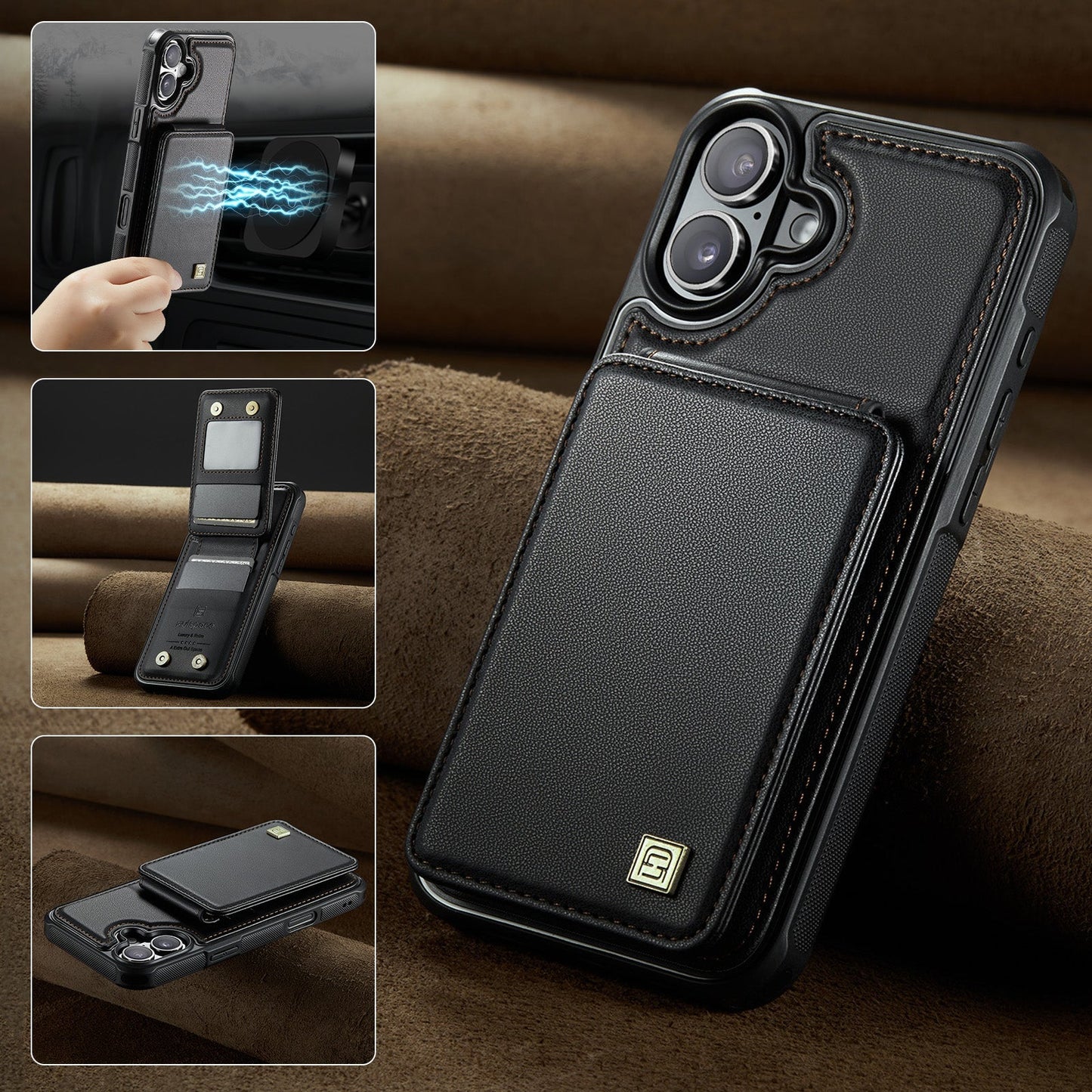 New RFID Blocking Card Holder Phone Case for iPhone