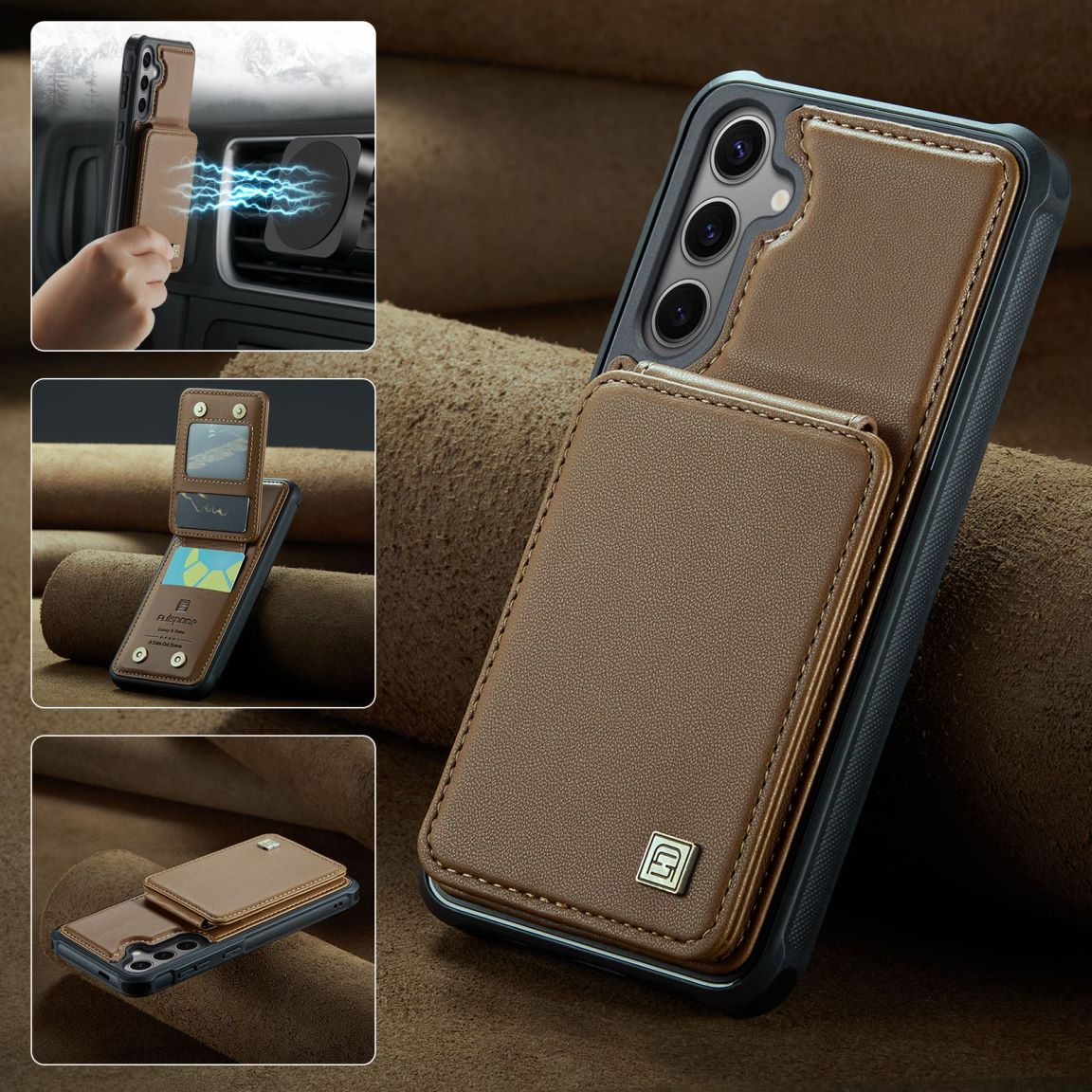 New RFID Blocking Card Holder Phone Case for Samsung Galaxy S25/S25+/S25 Ultra