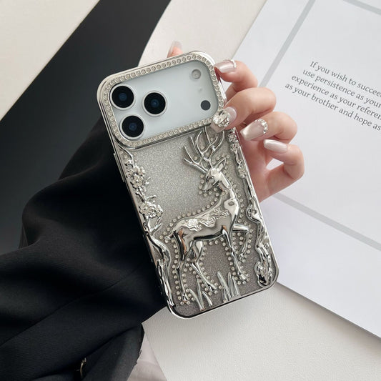 New Bling Glitter Elk Phone Case for iPhone 17 Pro Max