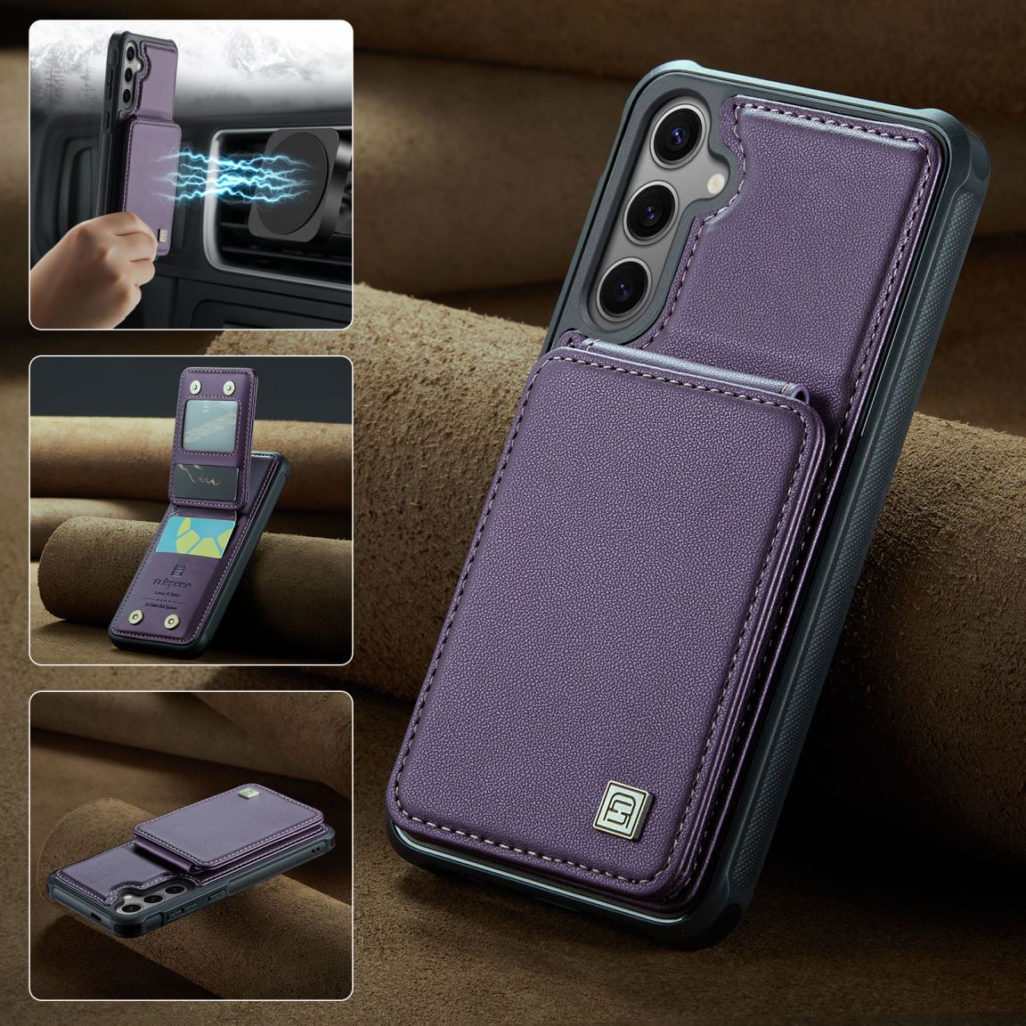 New RFID Blocking Card Holder Phone Case for Samsung Galaxy S25/S25+/S25 Ultra