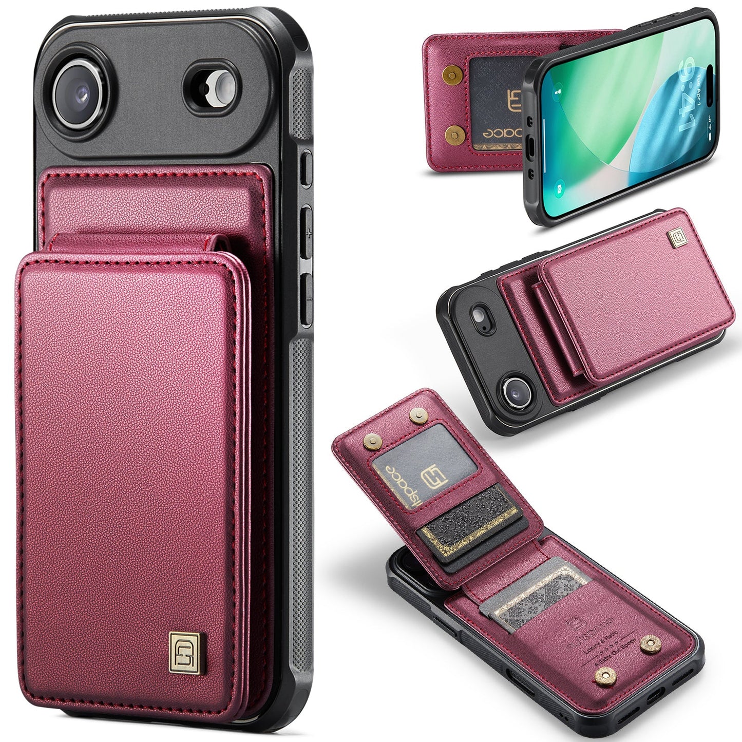 New RFID Blocking Card Holder Phone Case for iPhone Air/17/17 Pro/17 Pro Max