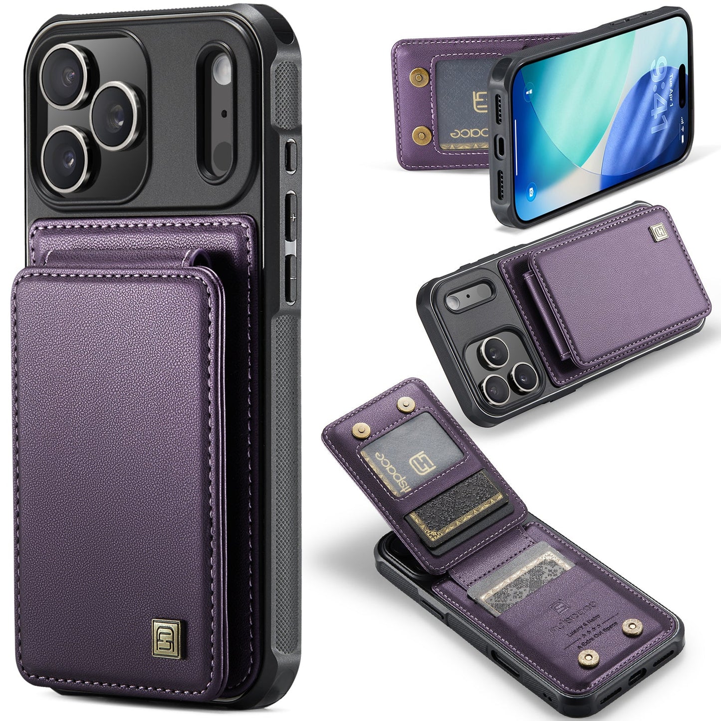 New RFID Blocking Card Holder Phone Case for iPhone Air/17/17 Pro/17 Pro Max