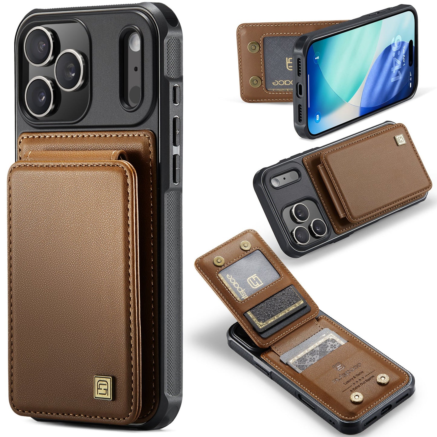 New RFID Blocking Card Holder Phone Case for iPhone Air/17/17 Pro/17 Pro Max