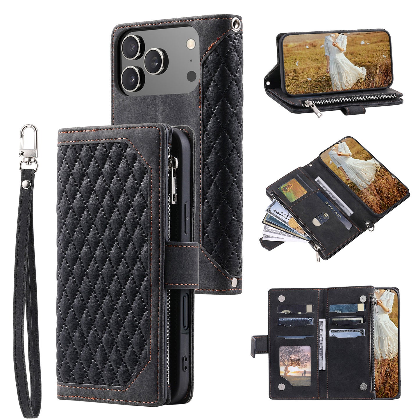 New Zipper Wallet Leather Phone Case for iPhone 17/17 Pro/17 Pro Max