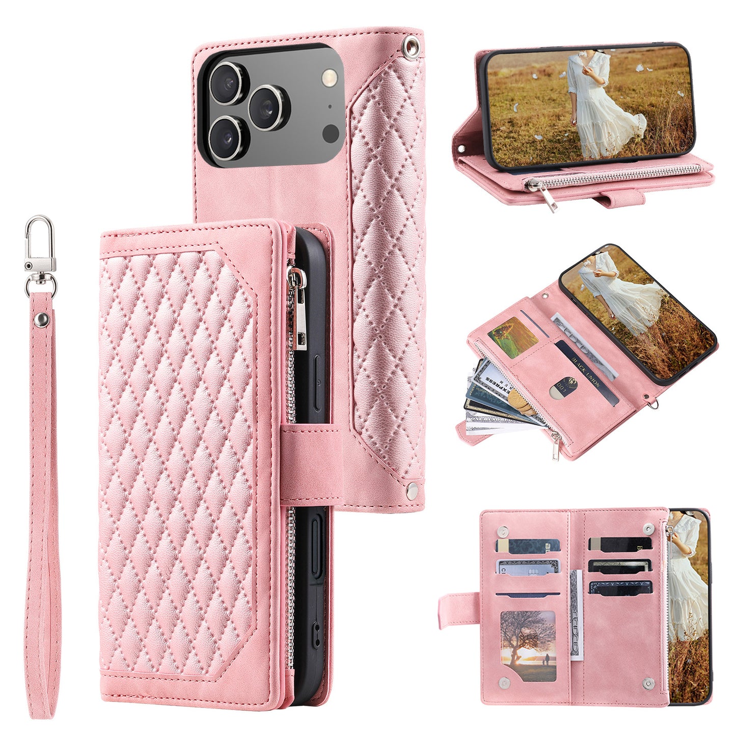 New Zipper Wallet Leather Phone Case for iPhone 17/17 Pro/17 Pro Max