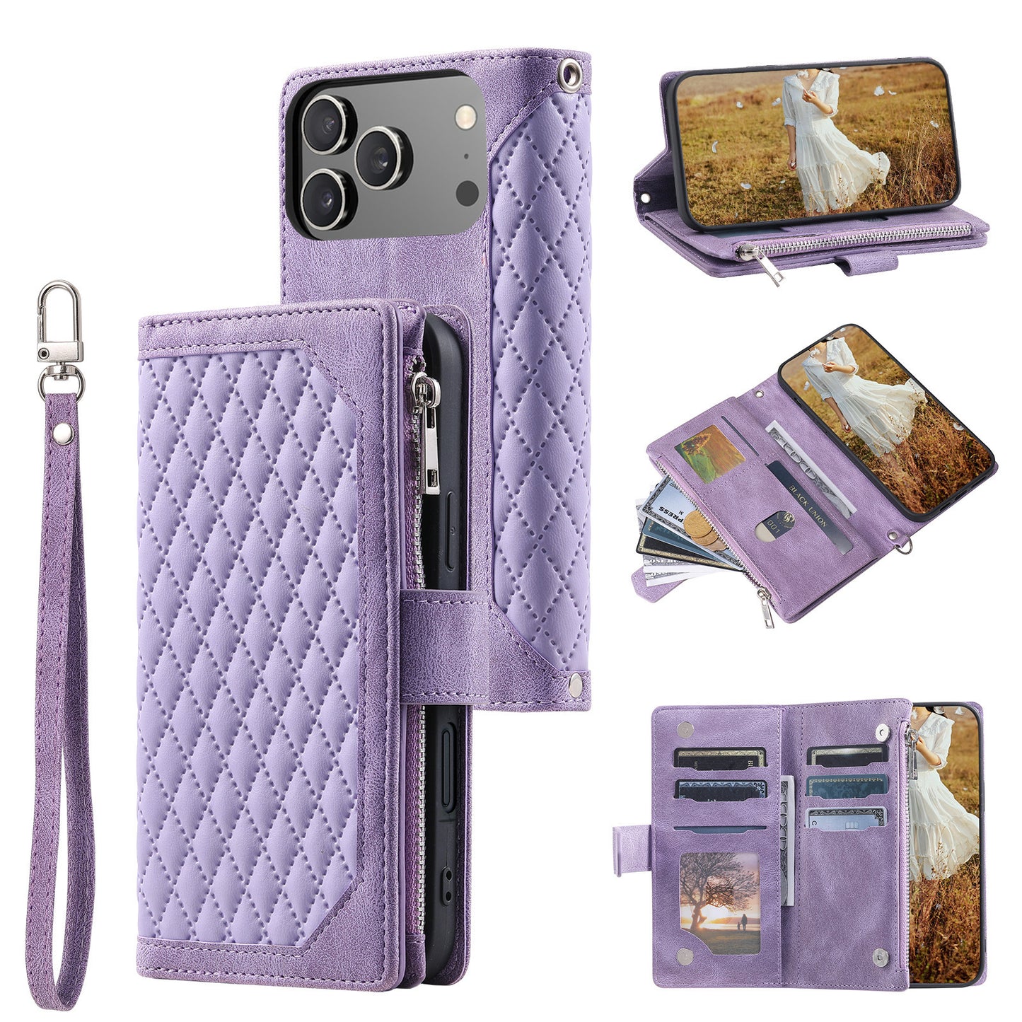 New Zipper Wallet Leather Phone Case for iPhone 17/17 Pro/17 Pro Max