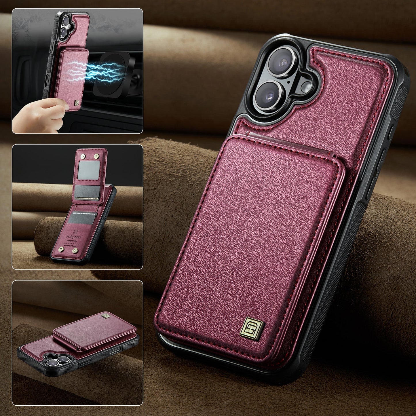 New RFID Blocking Card Holder Phone Case for iPhone