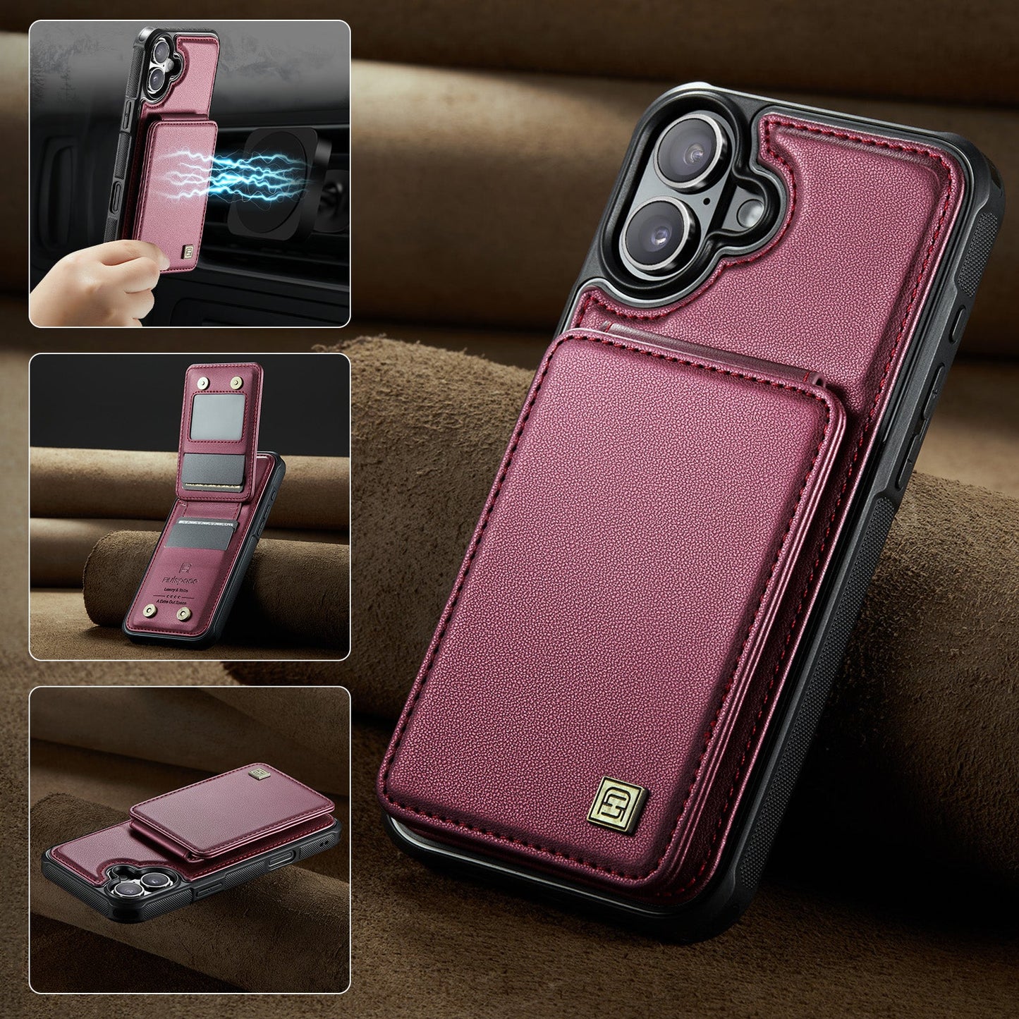 New RFID Blocking Card Holder Phone Case for iPhone