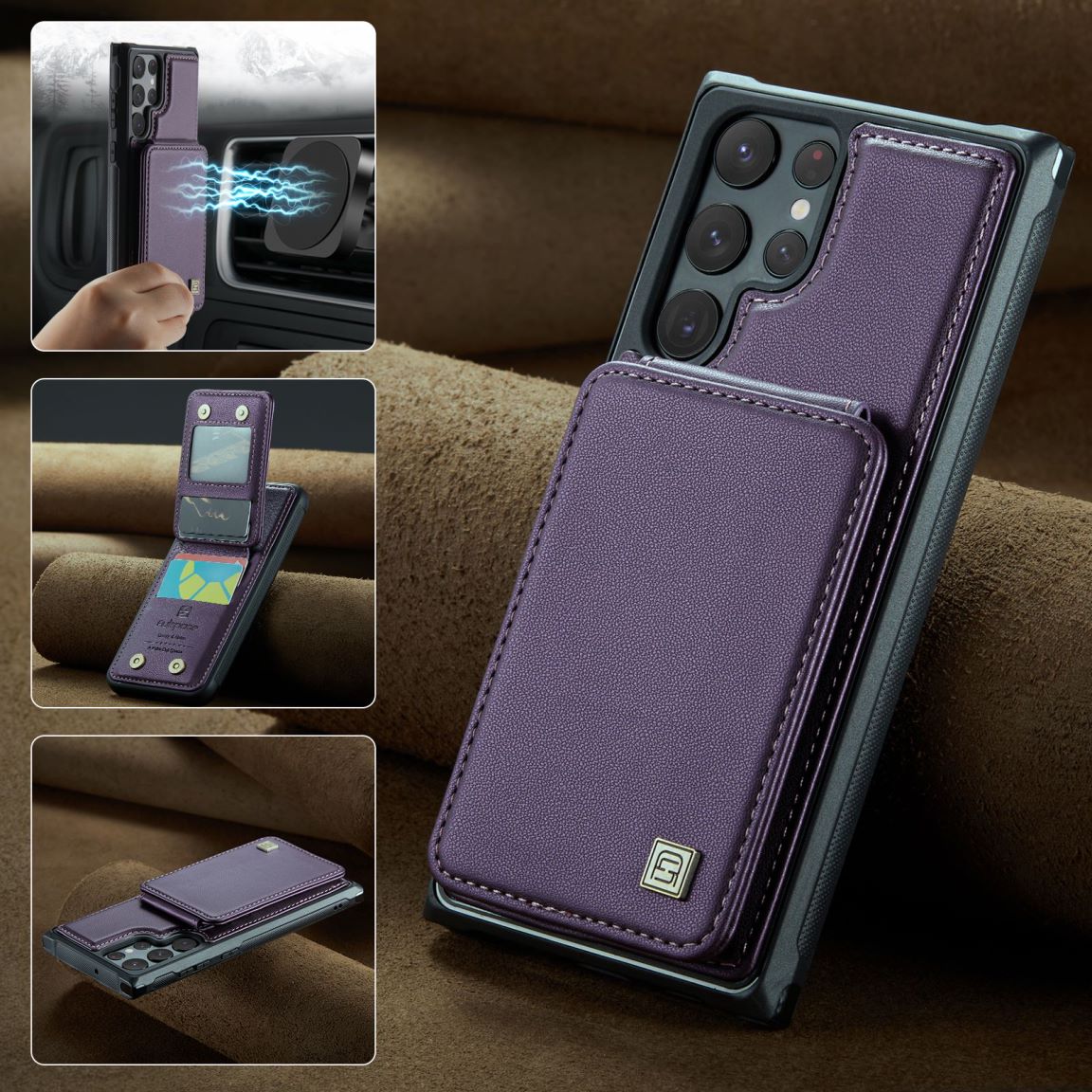 New RFID Blocking Card Holder Phone Case for Samsung Galaxy S25/S25+/S25 Ultra