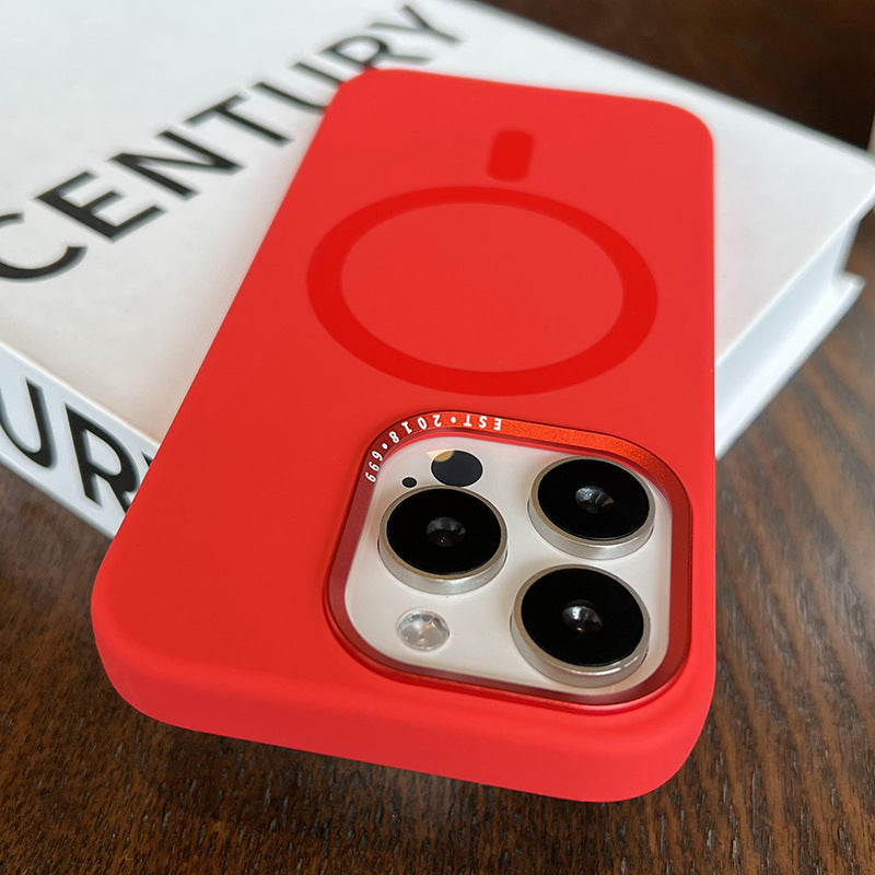 New Liquid Silicone Magnetic Phone Case for iPhone