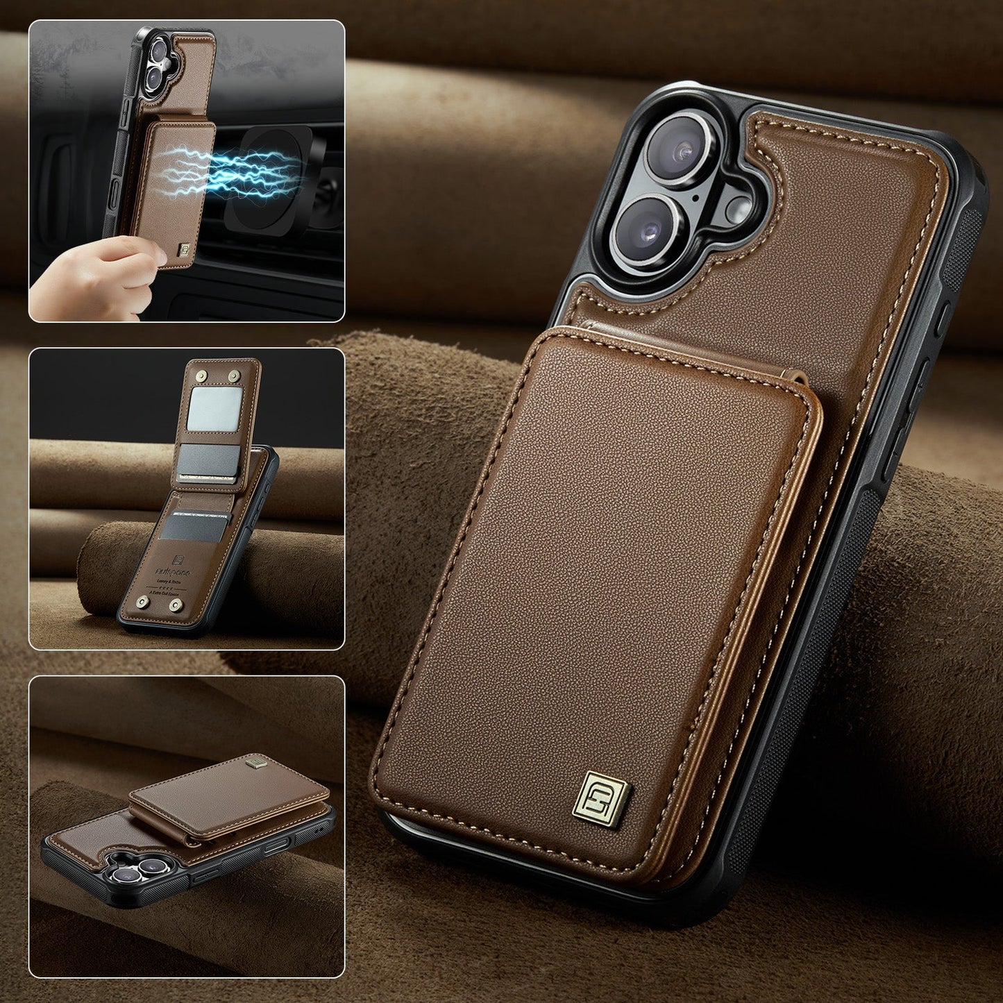 New RFID Blocking Card Holder Phone Case for iPhone