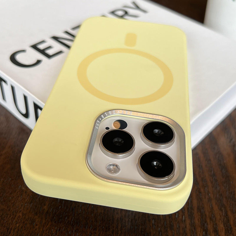 New Liquid Silicone Magnetic Phone Case for iPhone