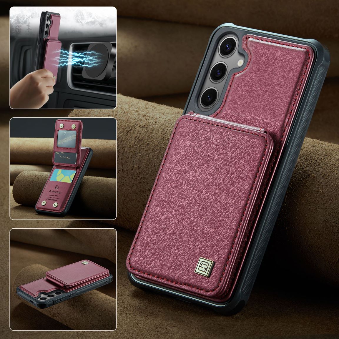 New RFID Blocking Card Holder Phone Case for Samsung Galaxy S25/S25+/S25 Ultra