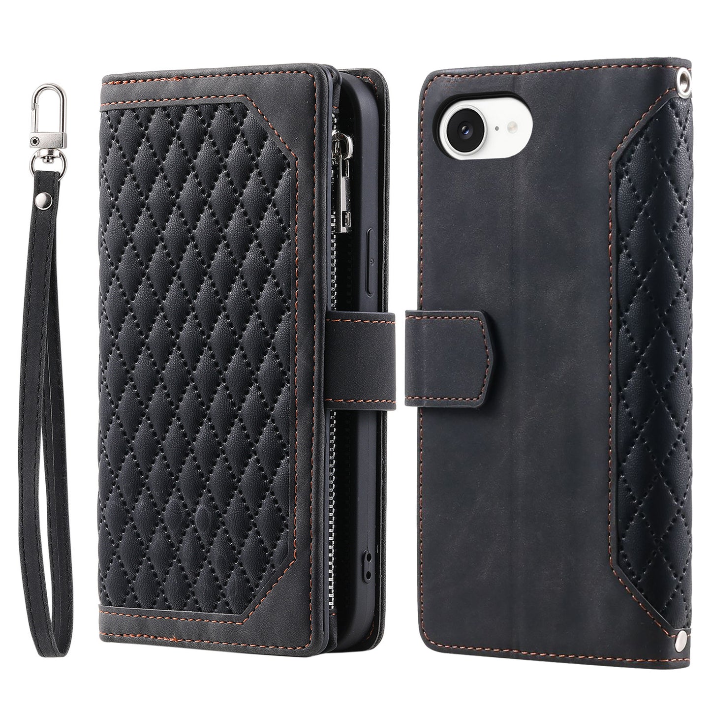 New Zipper Wallet Leather Phone Case for iPhone 16/16e/16 Pro/16 Plus/16 Pro Max