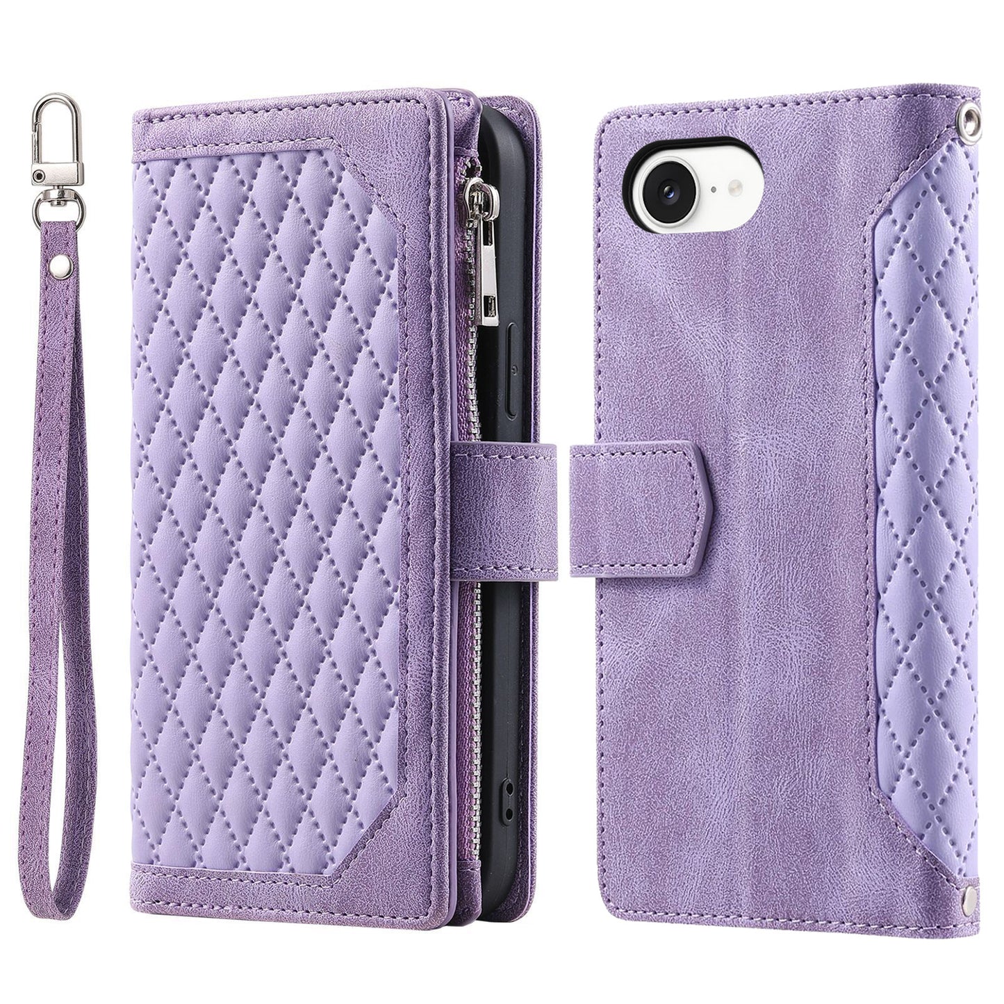 New Zipper Wallet Leather Phone Case for iPhone 16/16e/16 Pro/16 Plus/16 Pro Max