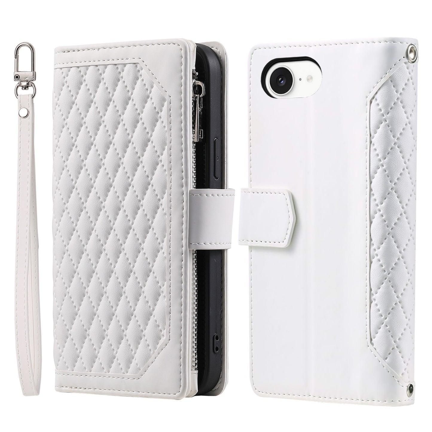 New Zipper Wallet Leather Phone Case for iPhone 16/16e/16 Pro/16 Plus/16 Pro Max